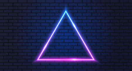 Neon frame for your designのイラスト素材