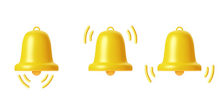 Set of Bells Iconのイラスト素材