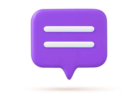 3d Chat bubbleのイラスト素材