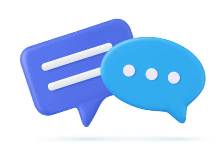 3d Chat bubbleのイラスト素材