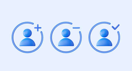 3d User icon