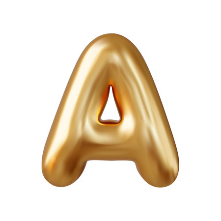 3d letter A uppercaseのイラスト素材