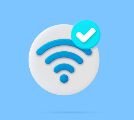3d wireless connectionのイラスト素材
