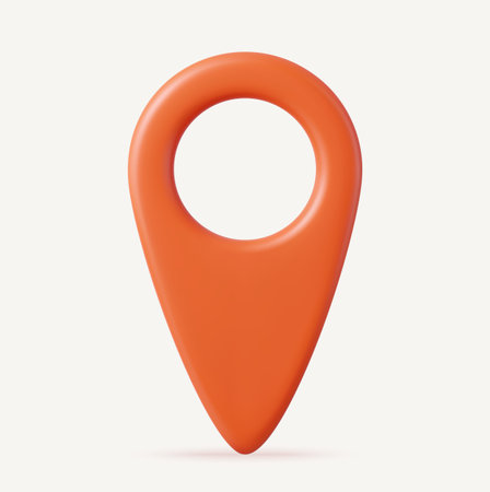 3d Mark location. Locate pin gps map.のイラスト素材