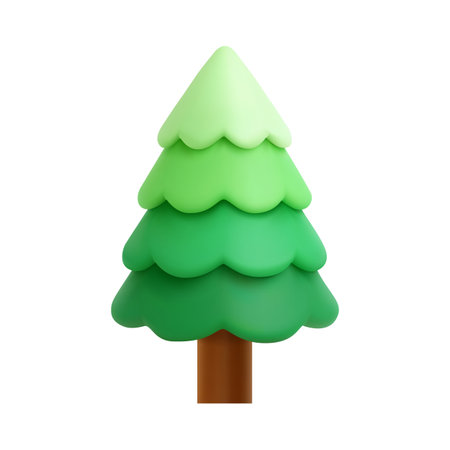3d of Christmas trees.のイラスト素材