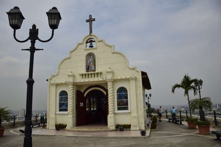 Santa Ana Church on top of Santa Ana hill - Guayaquil, Ecuador