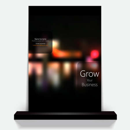 City Night Bokeh Cover or flyer designのイラスト素材