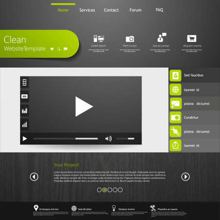 business website templateのイラスト素材