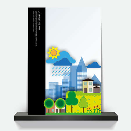 Ecology Flyer or cover Designのイラスト素材