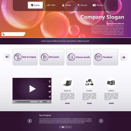 Business website templateのイラスト素材