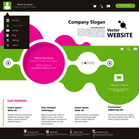 Clean Website Templateのイラスト素材