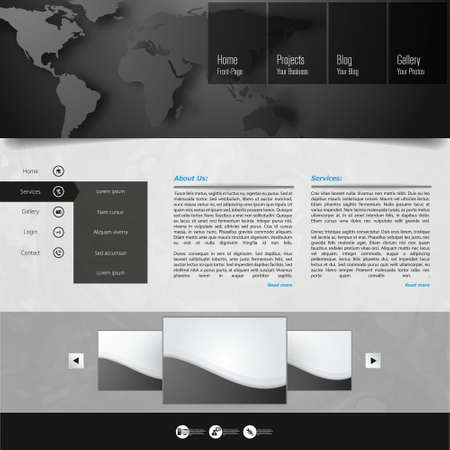 Template for website, eps10 vectorのイラスト素材
