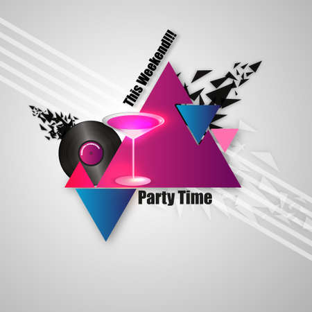 Abstract triangles text box design vectorのイラスト素材