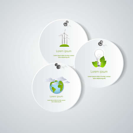 Vector eco stickersのイラスト素材