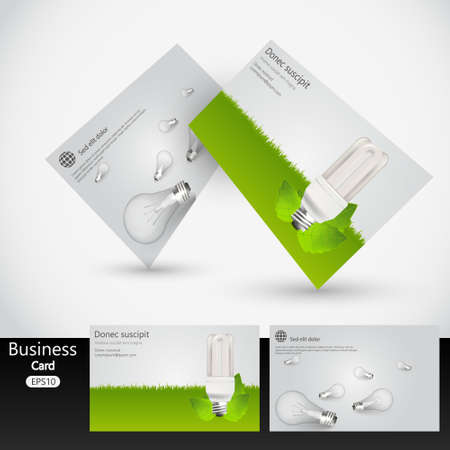 business card template design, vector.のイラスト素材