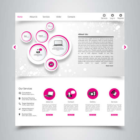 Business Website Templateのイラスト素材