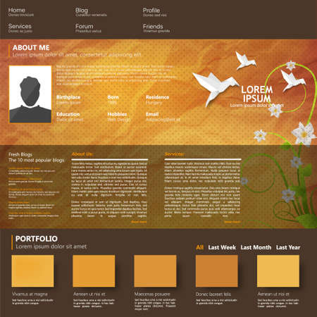 Vector web site design templateのイラスト素材