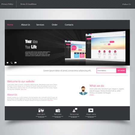 Template for websiteのイラスト素材