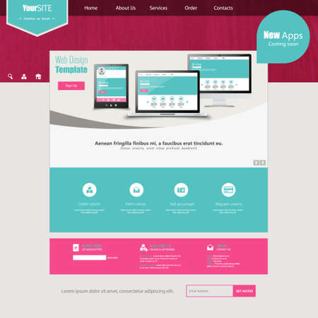 Template for websiteのイラスト素材