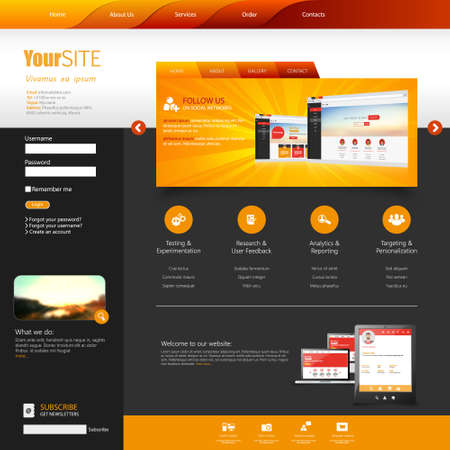 Template for websiteのイラスト素材