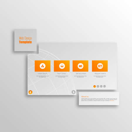 Minimal Web Templateのイラスト素材