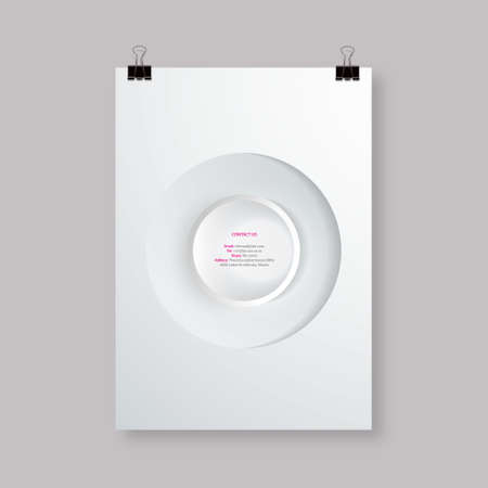 Flyer or Cover Abstract A4 / A3 poster template design with your text Eps 10 vector illustrationのイラスト素材