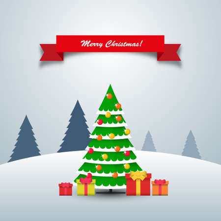 Christmas greeting cardのイラスト素材
