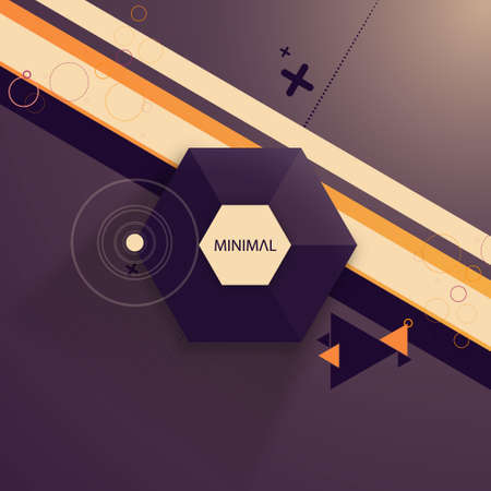 Abstract Design Hexagonal Minimal Backgroundのイラスト素材