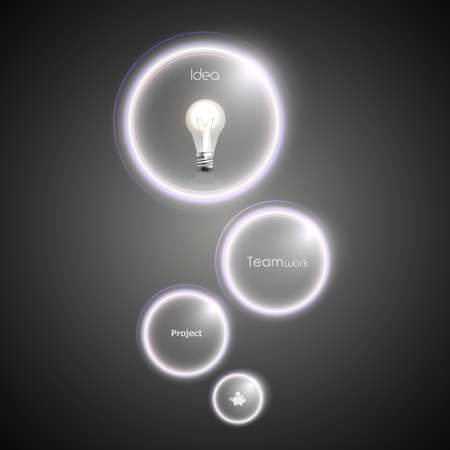 Abstract background with glass ball as vector speech bubbleのイラスト素材