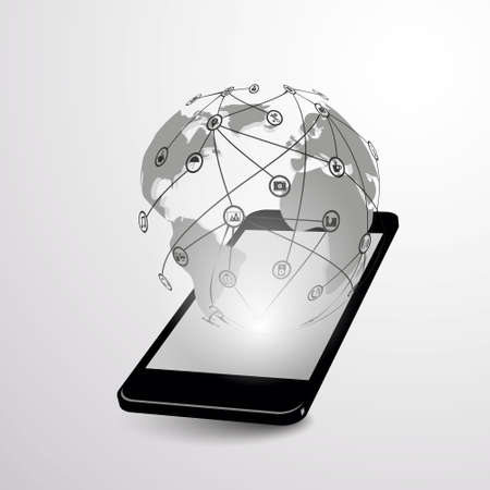 Everything On One Device - Design Conceptのイラスト素材