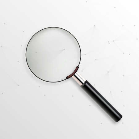 Realistic vector magnifying glassのイラスト素材