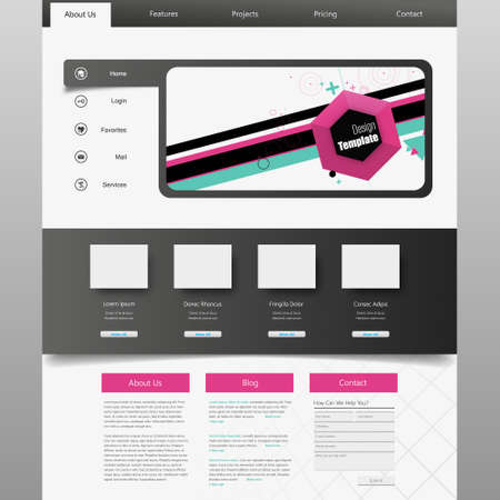 Business Website Templateのイラスト素材