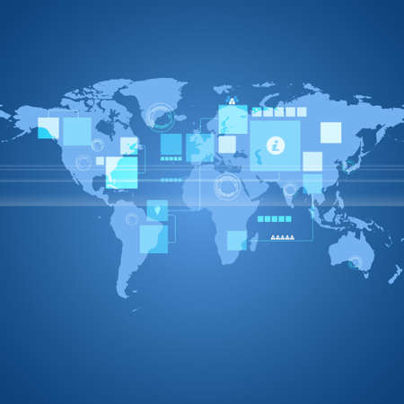 Earth map business background,