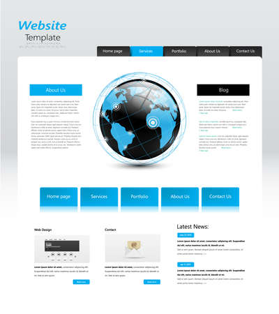 Template for website, vectorのイラスト素材