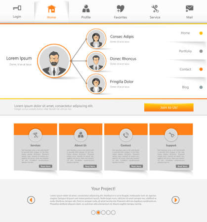 Business Website Template design. のイラスト素材