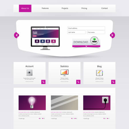 Business Website Template Designのイラスト素材