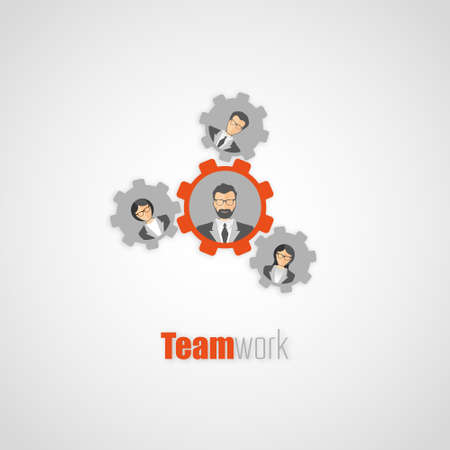 Teamwork Vector Concept Designのイラスト素材