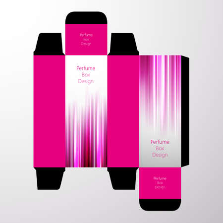 perfume boxes vector designのイラスト素材