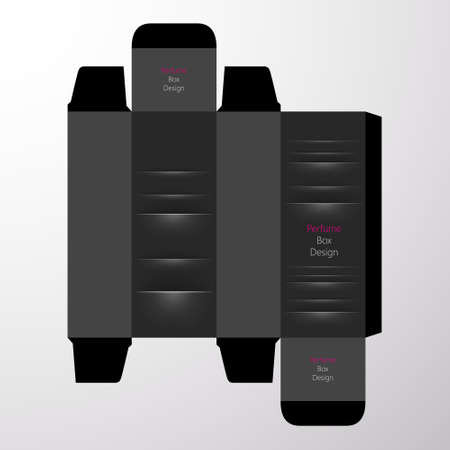 perfume boxes vector designのイラスト素材