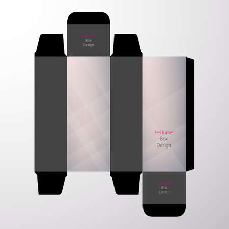 perfume boxes vector designのイラスト素材