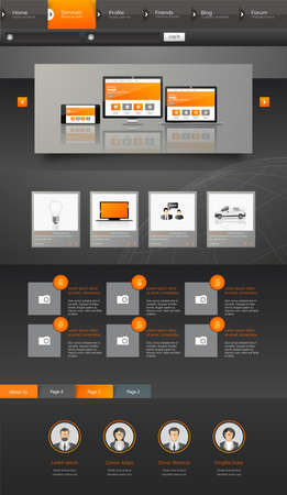 Creative template for your website, vector eps10のイラスト素材