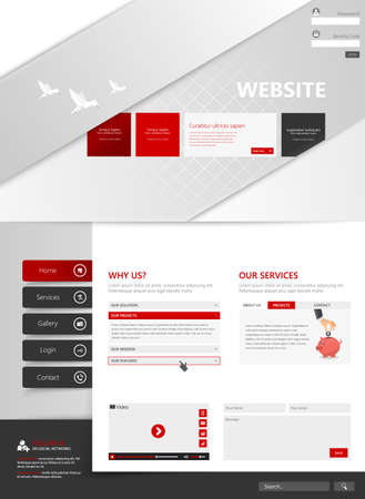 Creative template for your website, vector eps10のイラスト素材