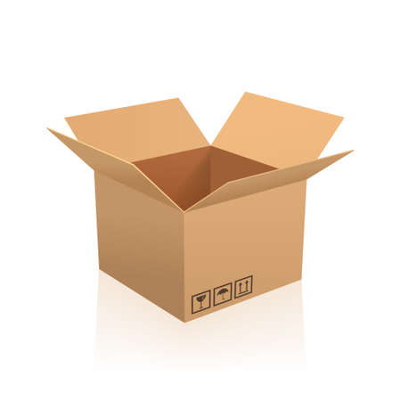 Open box vector illustration.のイラスト素材