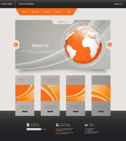 Elegant Business Website Template Desingのイラスト素材