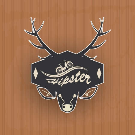 Hipster Logotype Vector Design Eps 10のイラスト素材