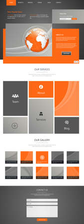 Elegant Business Website Template Desingのイラスト素材