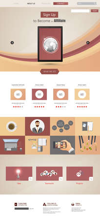 Website Design Template Vector のイラスト素材