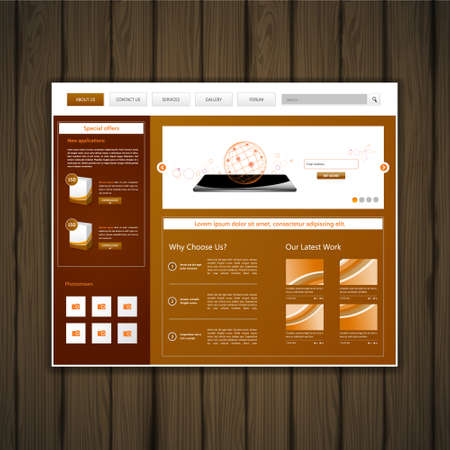 Modern Website Design, Vector Eps 10のイラスト素材