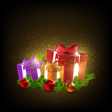 Christmas background vector imageのイラスト素材