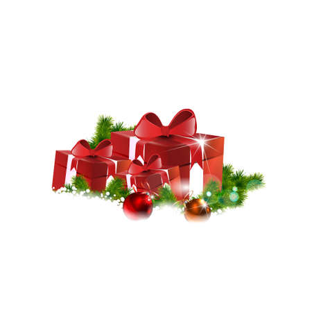 Christmas gifts vector imageのイラスト素材